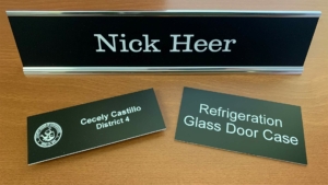 Engraved signs examples